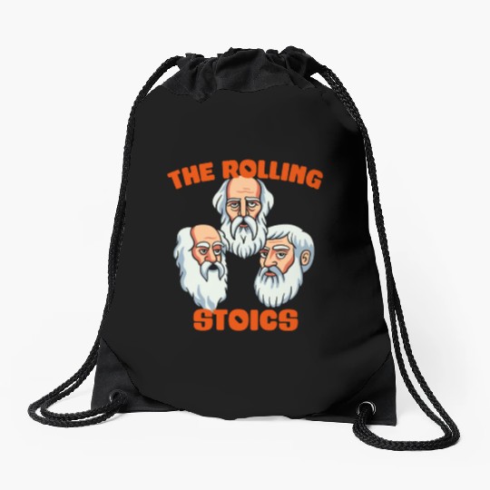 Greek Philosophers - Rolling Stoics Drawstring Bags