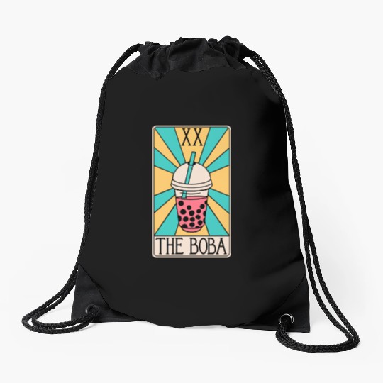 Boba Tarot Card - Bubble Tea Drawstring Bags