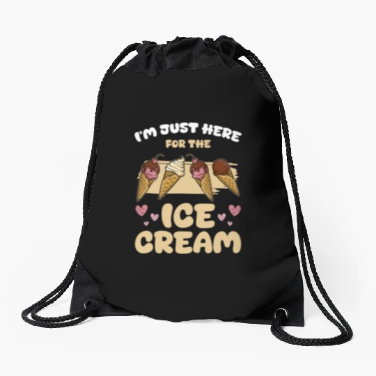 Ice Sweets Ice Cream Drawstring Bags