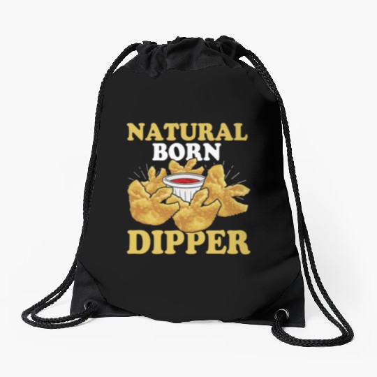 Natural Born DipperFunny Crab Rangoon Drawstring Bags