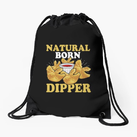 Natural Born DipperFunny Crab Rangoon Drawstring Bags