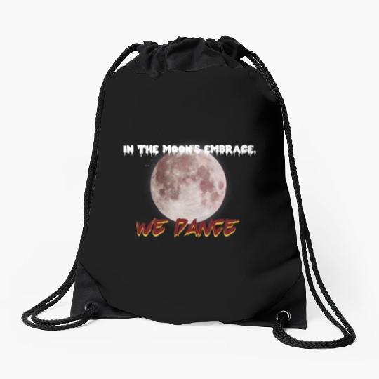 Aesthetic Moon Design Drawstring Bags