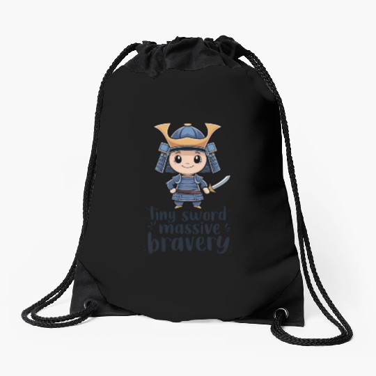 Chibi Samurai Drawstring Bags