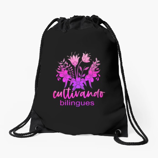 Cultivando Bilingües Spanish Teacher Drawstring Bags