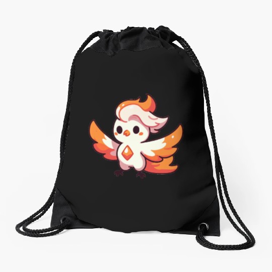 Topaz Phoenix Drawstring Bags