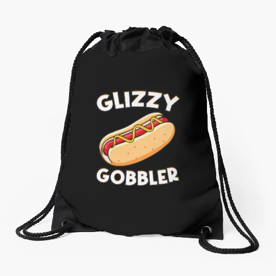 Hot Dog Glizzy Gobbler Number One Glizzy Gladiator Drawstring Bags