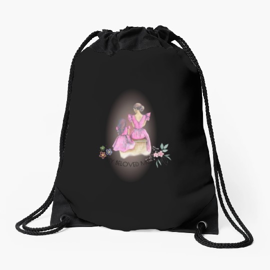 Happy mother’s day – My beloved mom Drawstring Bags