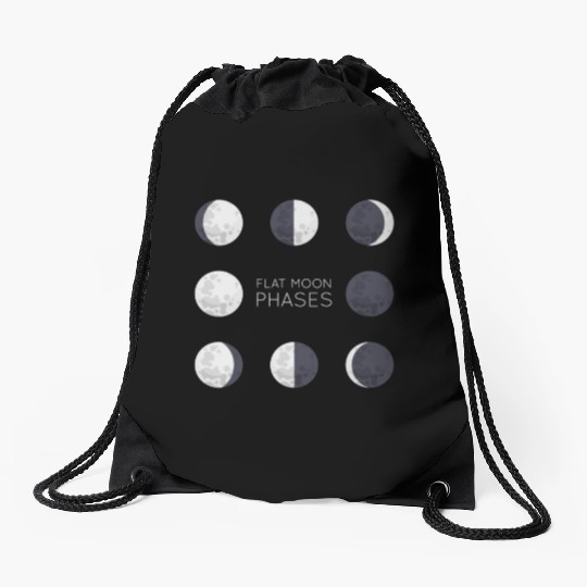 Cool Full Moon - Solar Eclipse, Moon Phases Total Drawstring Bags