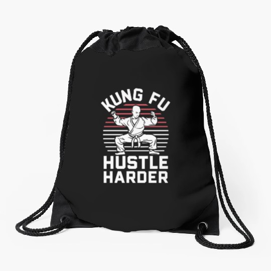 Kung Fu Chinese Kung Fu Asian Kung Fu Self defense Drawstring Bags