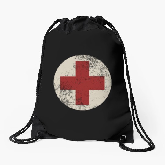 WW2 Combat Medic Symbol Drawstring Bags