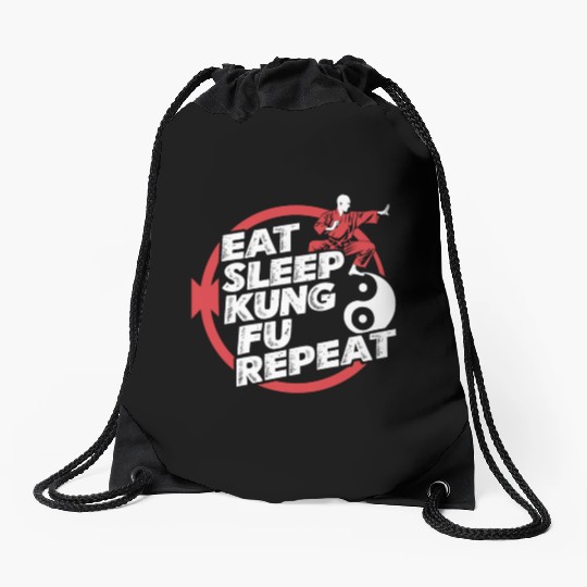 Kung Fu Chinese Kung Fu Asian Kung Fu Self defense Drawstring Bags