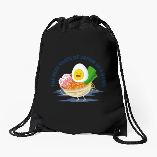 ramen is the real taste of japan in a bowl Drawstring Bags