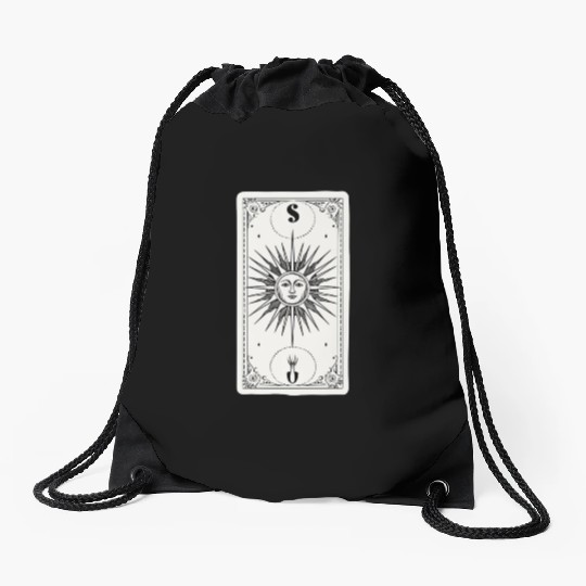 The Sun Tarot Card Reader Astrology Occult Drawstring Bags