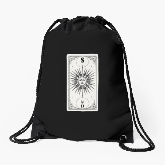 The Sun Tarot Card Reader Astrology Occult Drawstring Bags