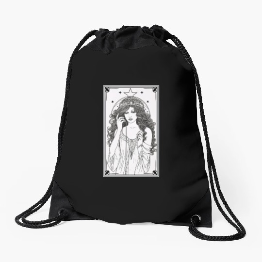 Tarot Card Astrology Occult Mystical Drawstring Bags