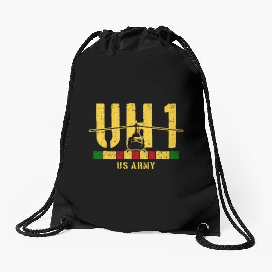 UH 1 VIETNAM Drawstring Bags