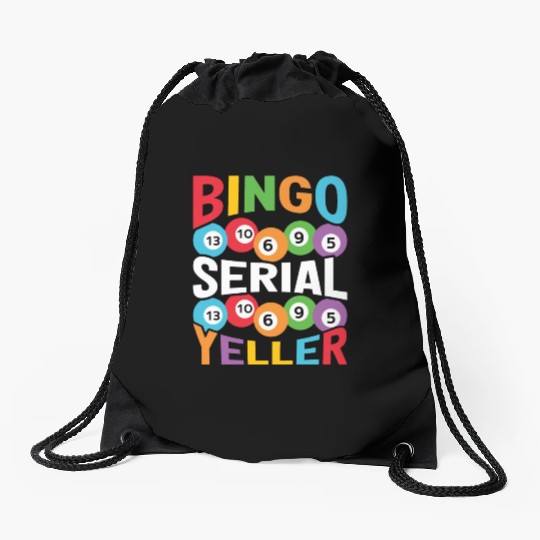 Bingo Serial Yeller Drawstring Bags