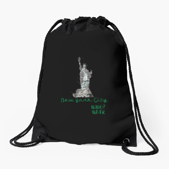 NYC LIBERTY WHO WEAR Drawstring Bags
