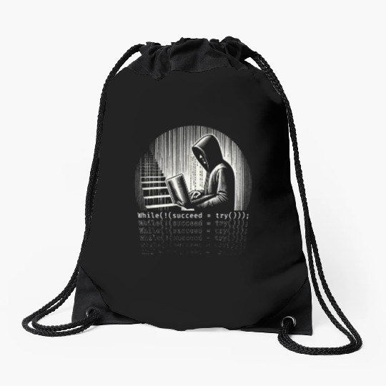 Robotics Engineer While (!(succeed=Try())); Drawstring Bags