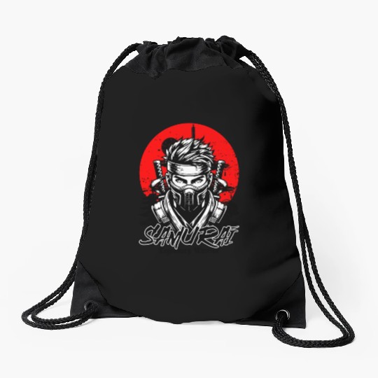 Samurai Warrior Drawstring Bags