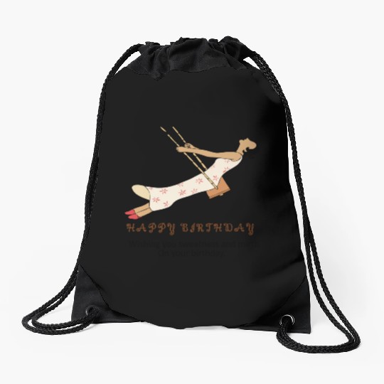 Birthday Bliss- Where Sweetness Meets Joy Drawstring Bags