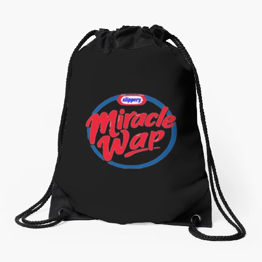 MIRACLE WAP RAP SONG LYRIC MEME Drawstring Bags