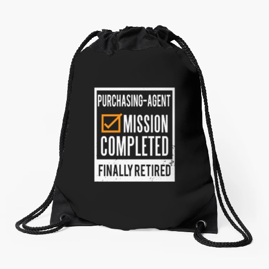 Retirement gift idea Retired Purchasing-Agent Drawstring Bags