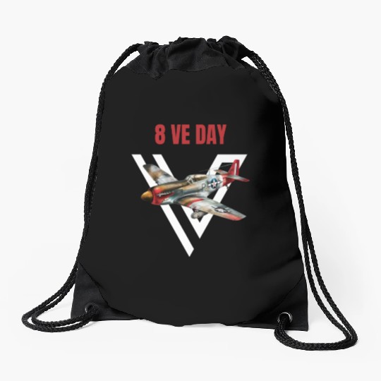 P15 Spitfire 8VE day Drawstring Bags