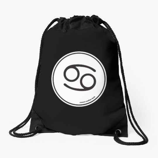 cancer zodiac tank Drawstring Bags