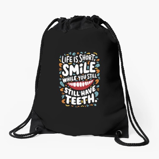 Life's Short Unisex Unisex Drawstring Bags