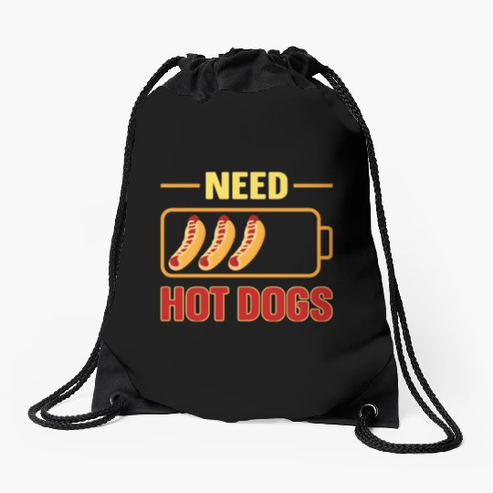 Hot Dog Adult Battery Need Hot Drawstring Bags