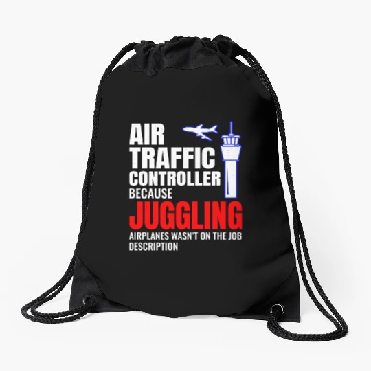 Air Traffic Controller ATC Aviation Humor Airplane Drawstring Bags
