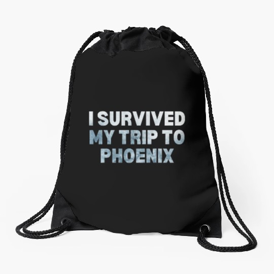 My Trip Traveler Vacation Phoenix Drawstring Bags