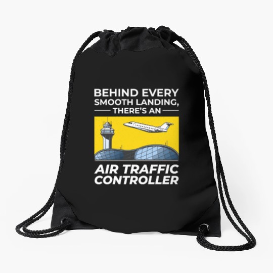 Air Traffic Controller ATC Aviation Humor Airplane Drawstring Bags