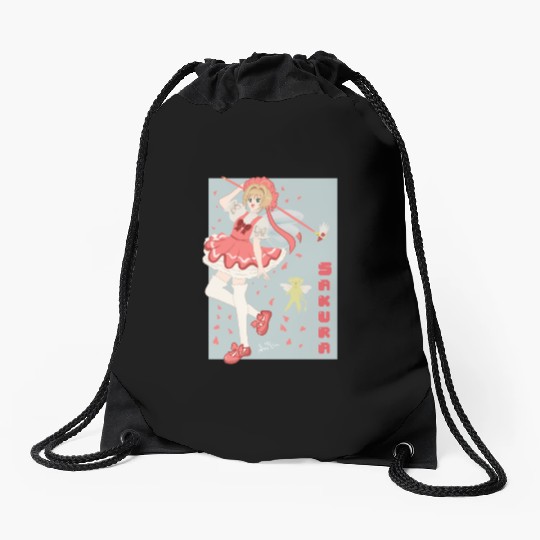 Sakura Card Captor Drawstring Bags