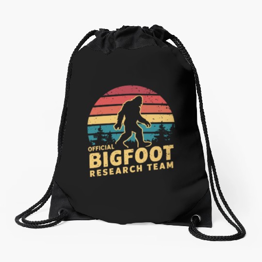 Official Bigfoot Research Team Sasquatch Yeti Drawstring Bags