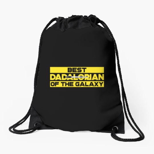 best dadalorian of the galaxy Drawstring Bags
