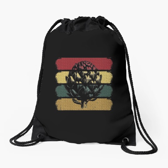 Artichoke Vegetable Lover Vegan Style Drawstring Bags