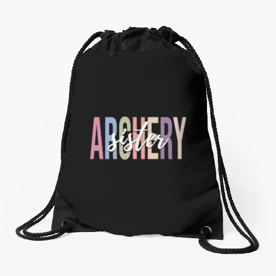 Female Archer Archery Girl Bow And Arrow Drawstring Bags