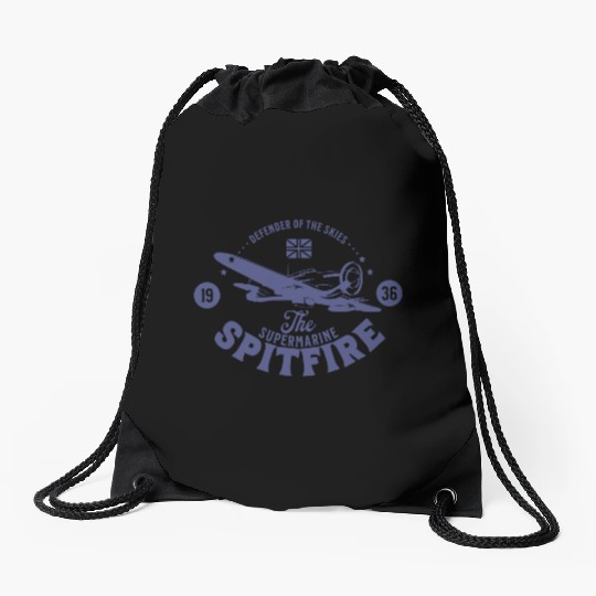 Spitfire - Defender of The Skies | WW2 Plane Drawstring Bags