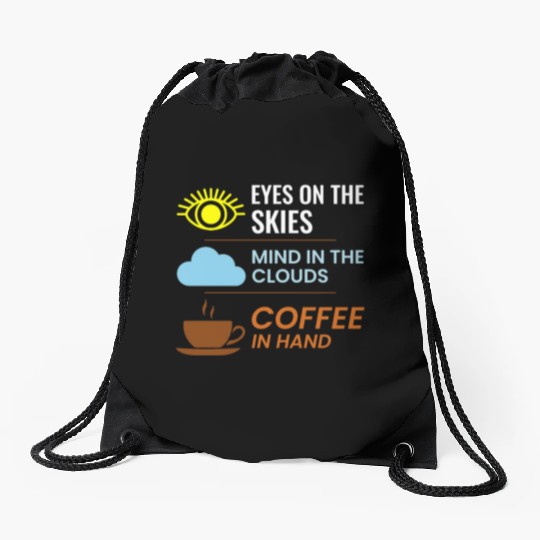 Air Traffic Controller Coffee ATC Aviation Humor Drawstring Bags