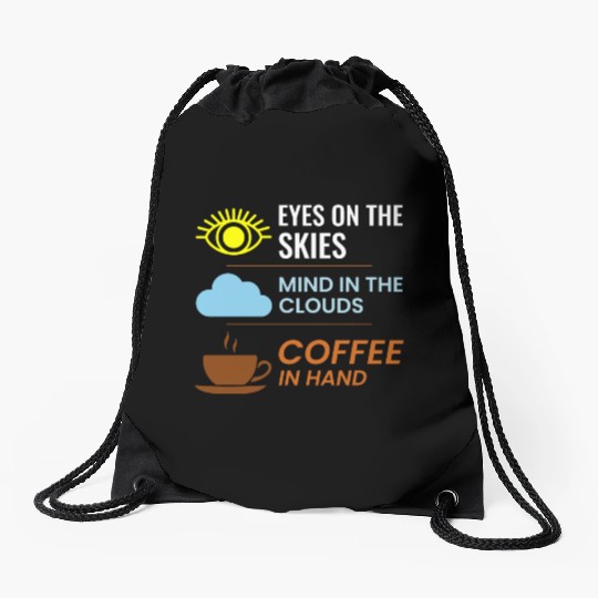 Air Traffic Controller Coffee ATC Aviation Humor Drawstring Bags