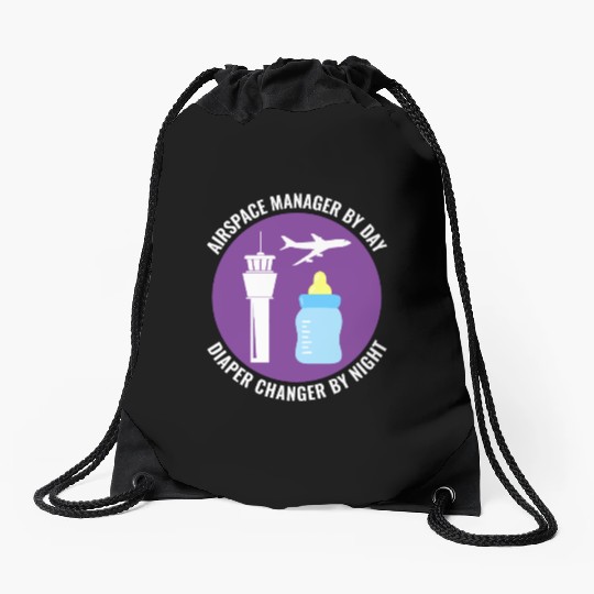Air Traffic Controller ATC Aviation Humor Airplane Drawstring Bags