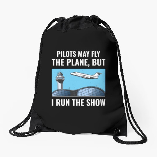 Air Traffic Controller ATC Aviation Humor Airplane Drawstring Bags