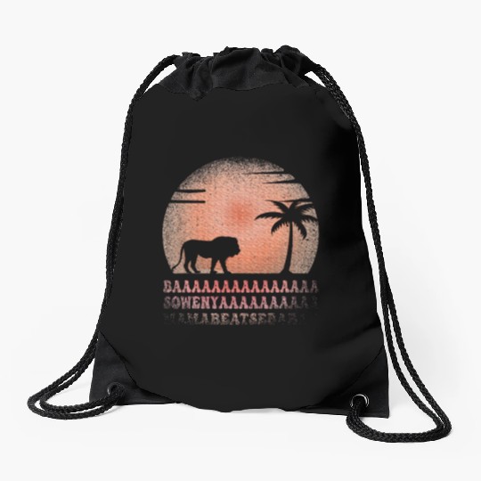 BAAA SOWENYAAA African King Lion Drawstring Bags