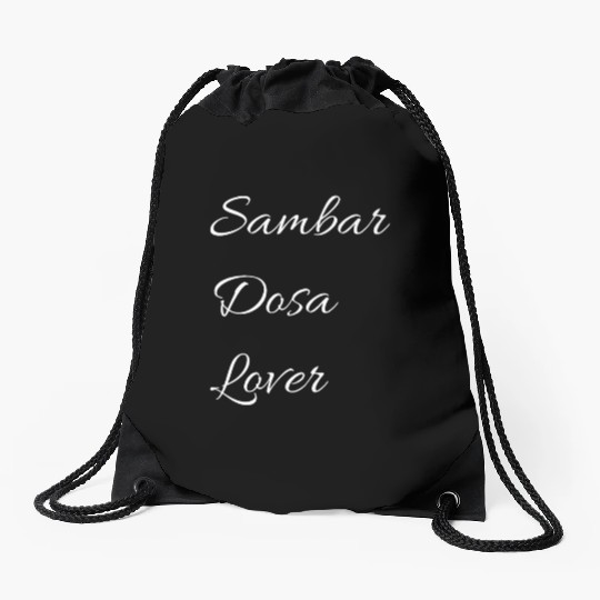 Sambar dosa lover Drawstring Bags