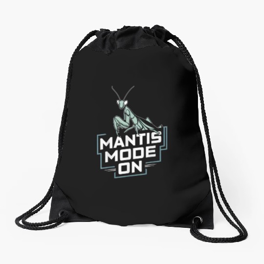 Praying Mantis Mode Insect Enthusiasts Drawstring Bags