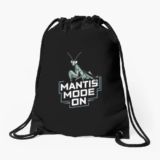 Praying Mantis Mode Insect Enthusiasts Drawstring Bags