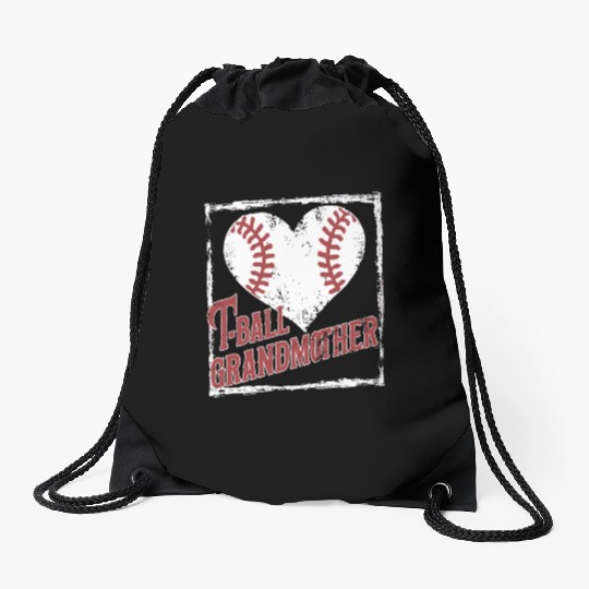 Baseball Grandma Grandmother Grandparents Day Drawstring Bags