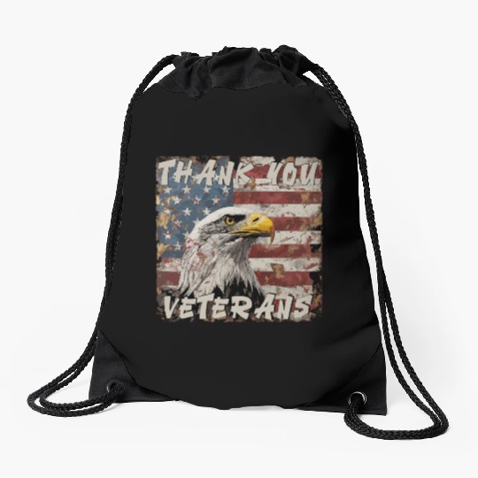 Veterans day 4th of Juli USA US Patriot Drawstring Bags